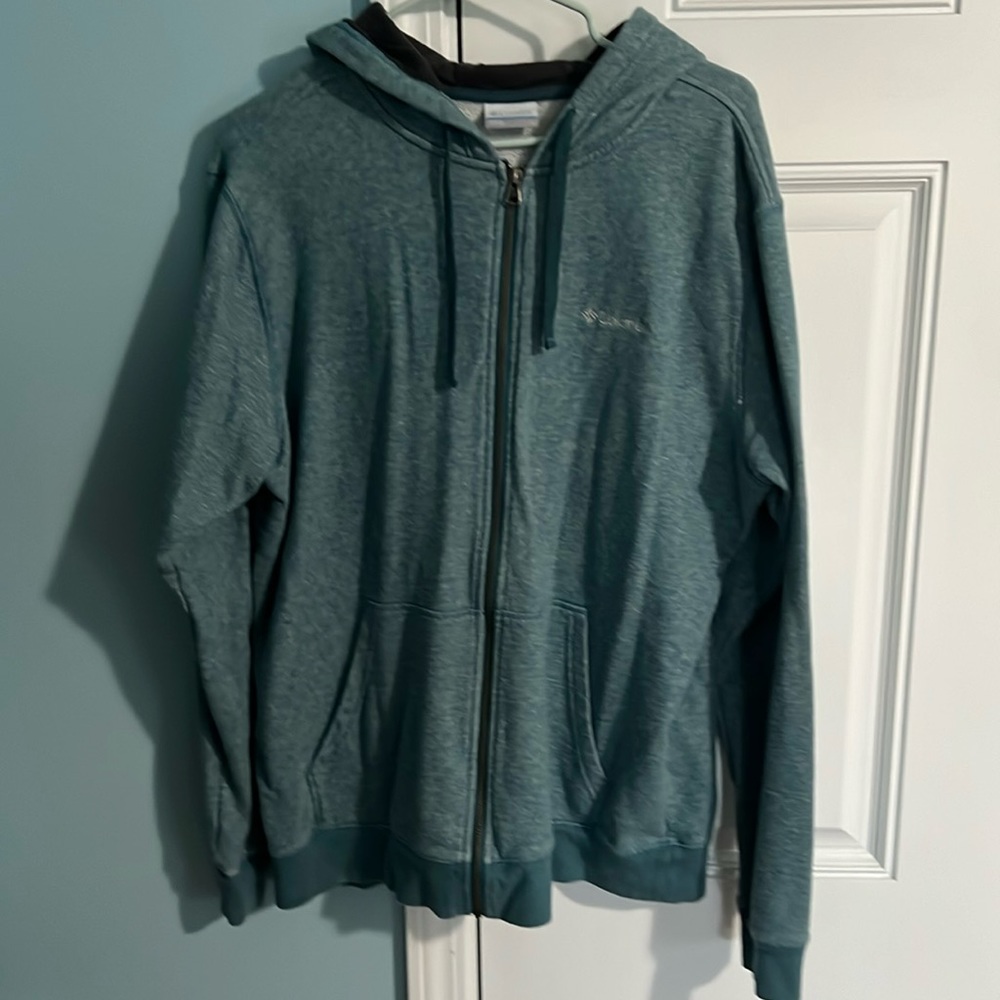 Men’s Columbia Teal Zip Up Hoodie